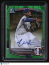 2025 Bowman Esteban Mejia Chrome Prospects Autographs Green Lava Refractor #/99