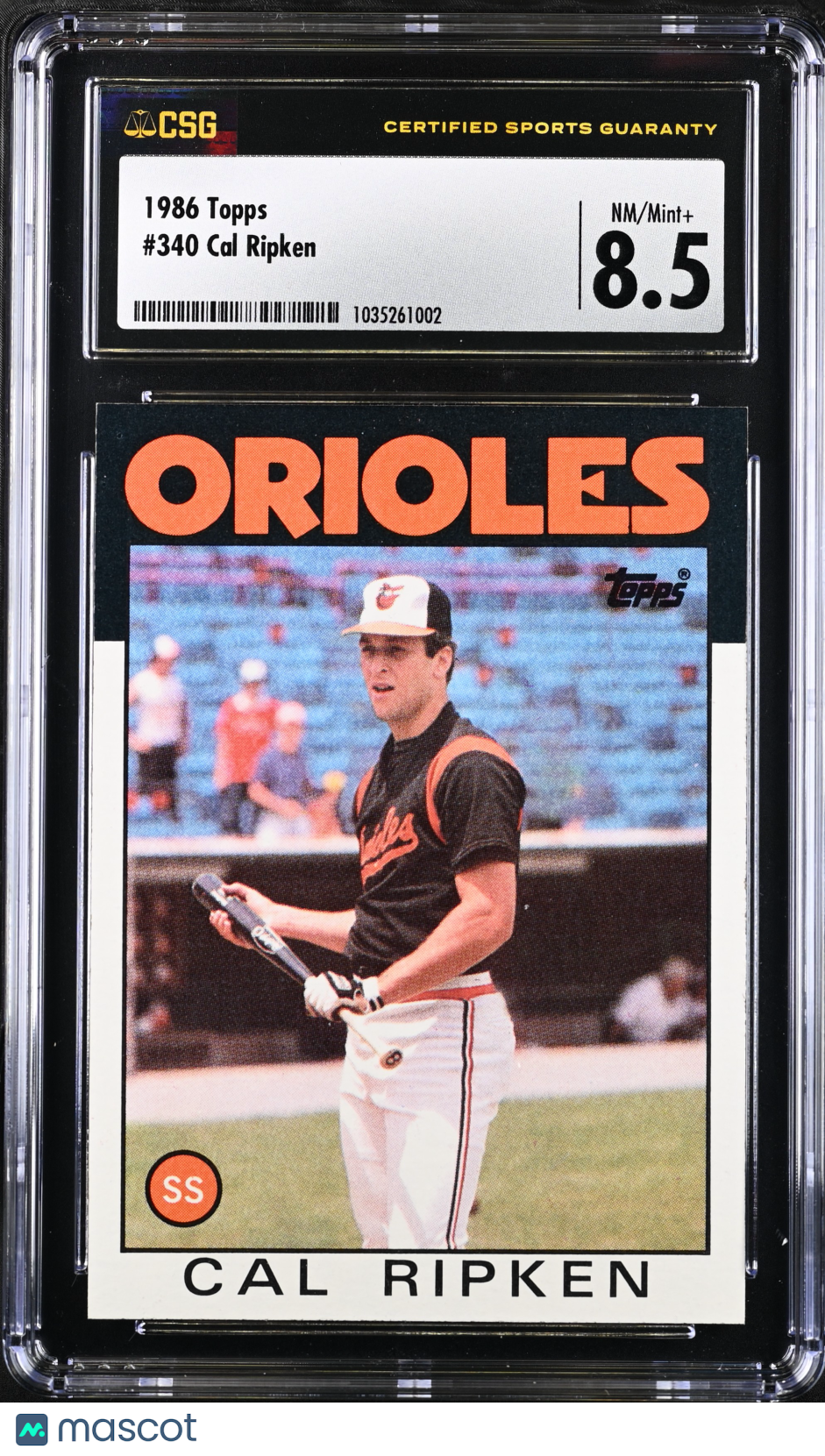 1986 Topps Cal Ripken CGC 8.5