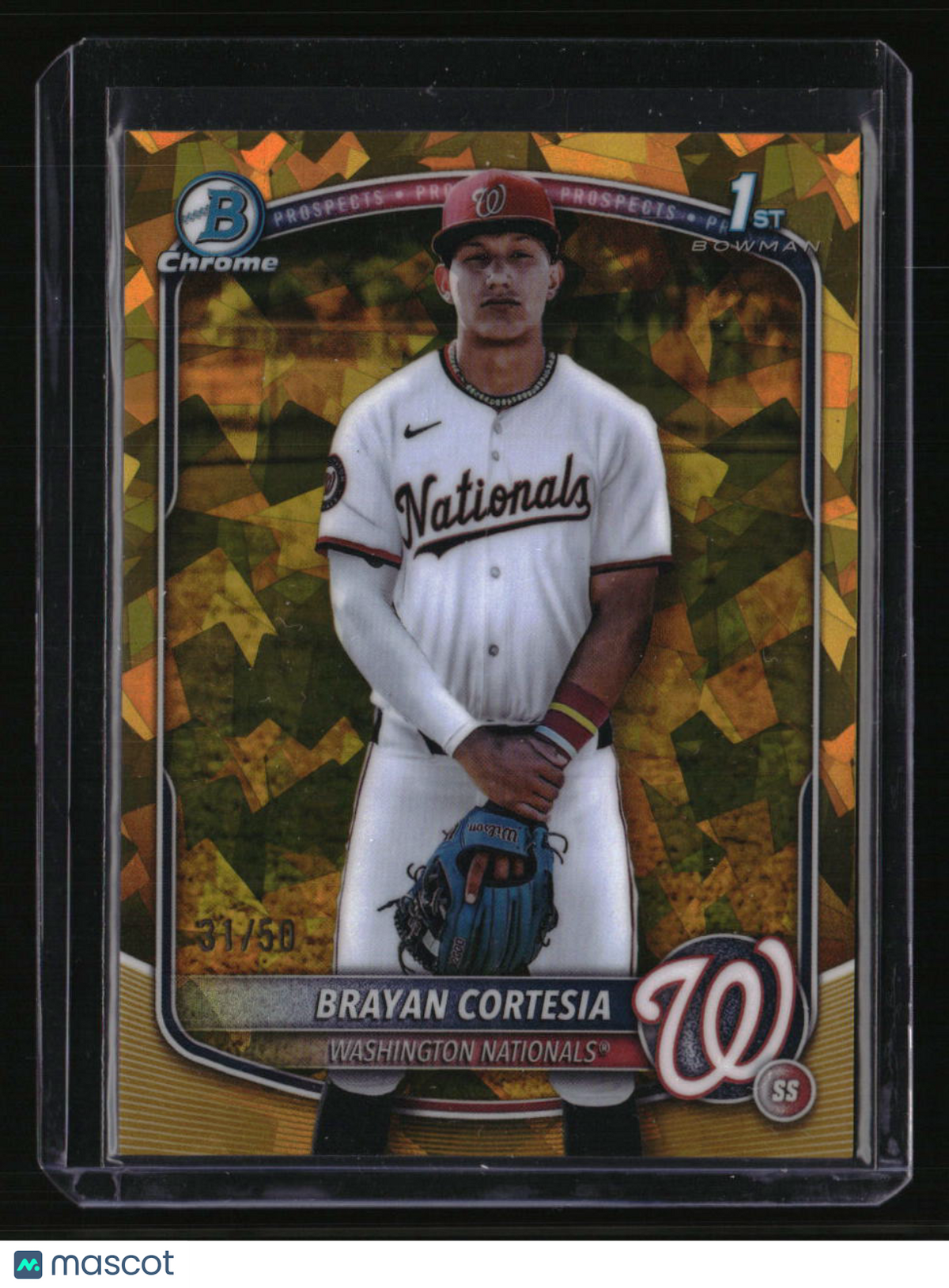 2025 Bowman Chrome Sapphire Edition Brayan Cortesia Prospects Gold Sapphire #/50
