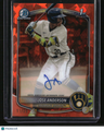 2025 Bowman Chrome Sapphire Edition Jose Anderson Prospect Auto Orange #/25
