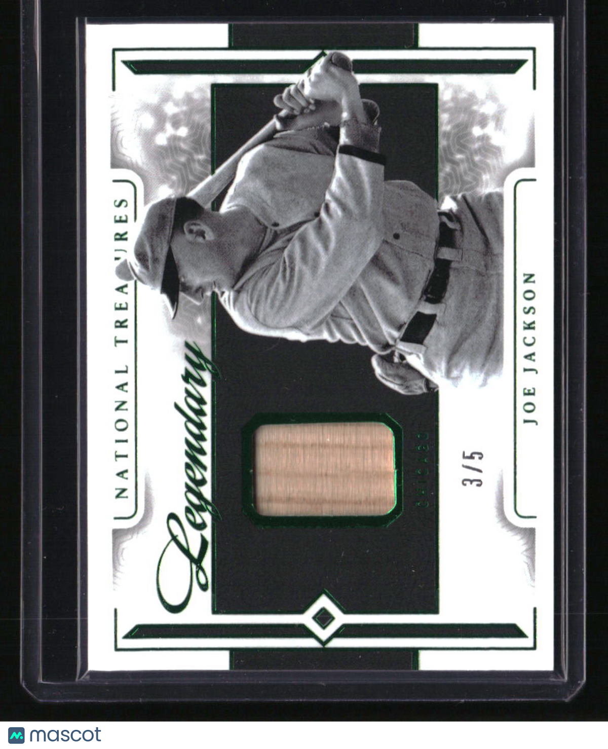 2024 Panini National Treasures Joe Jackson Game Used Patch Emerald #/5