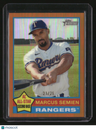 2025 Topps Heritage Marcus Semien Chrome Orange Refractor #/25