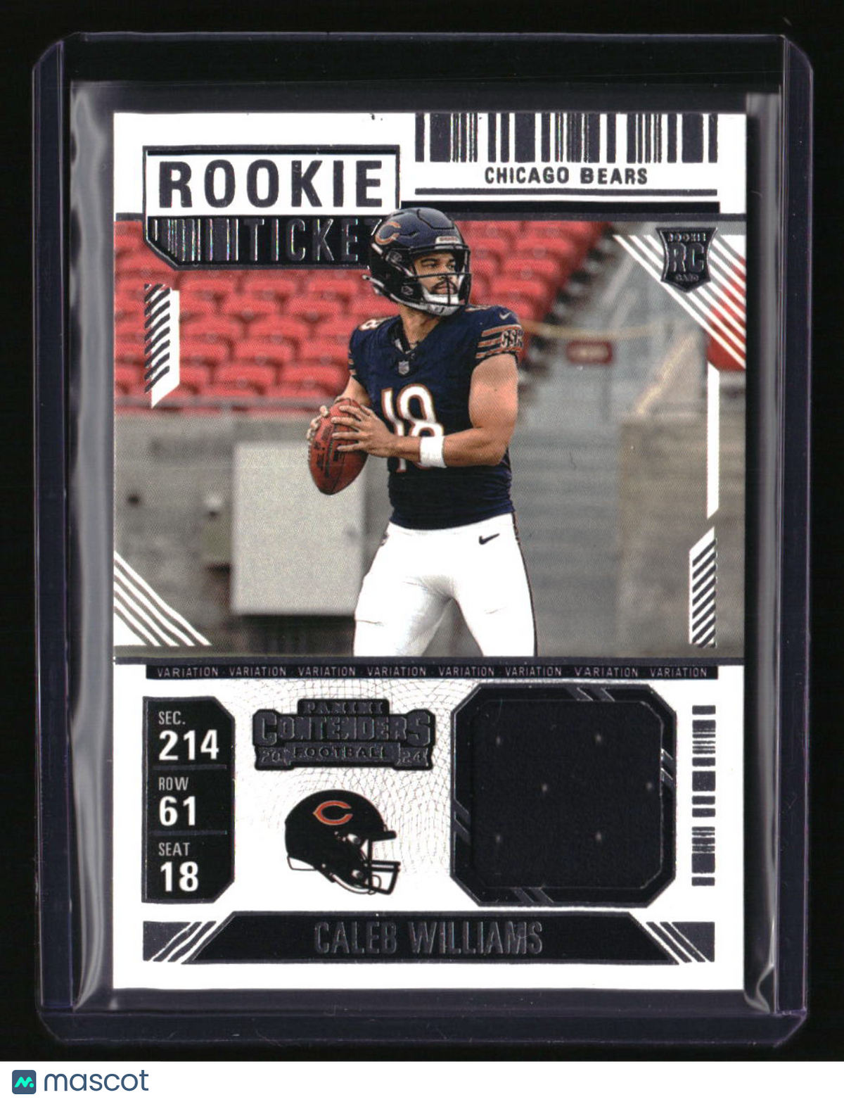 2024 Panini Contenders Caleb Williams Rookie Ticket Swatches