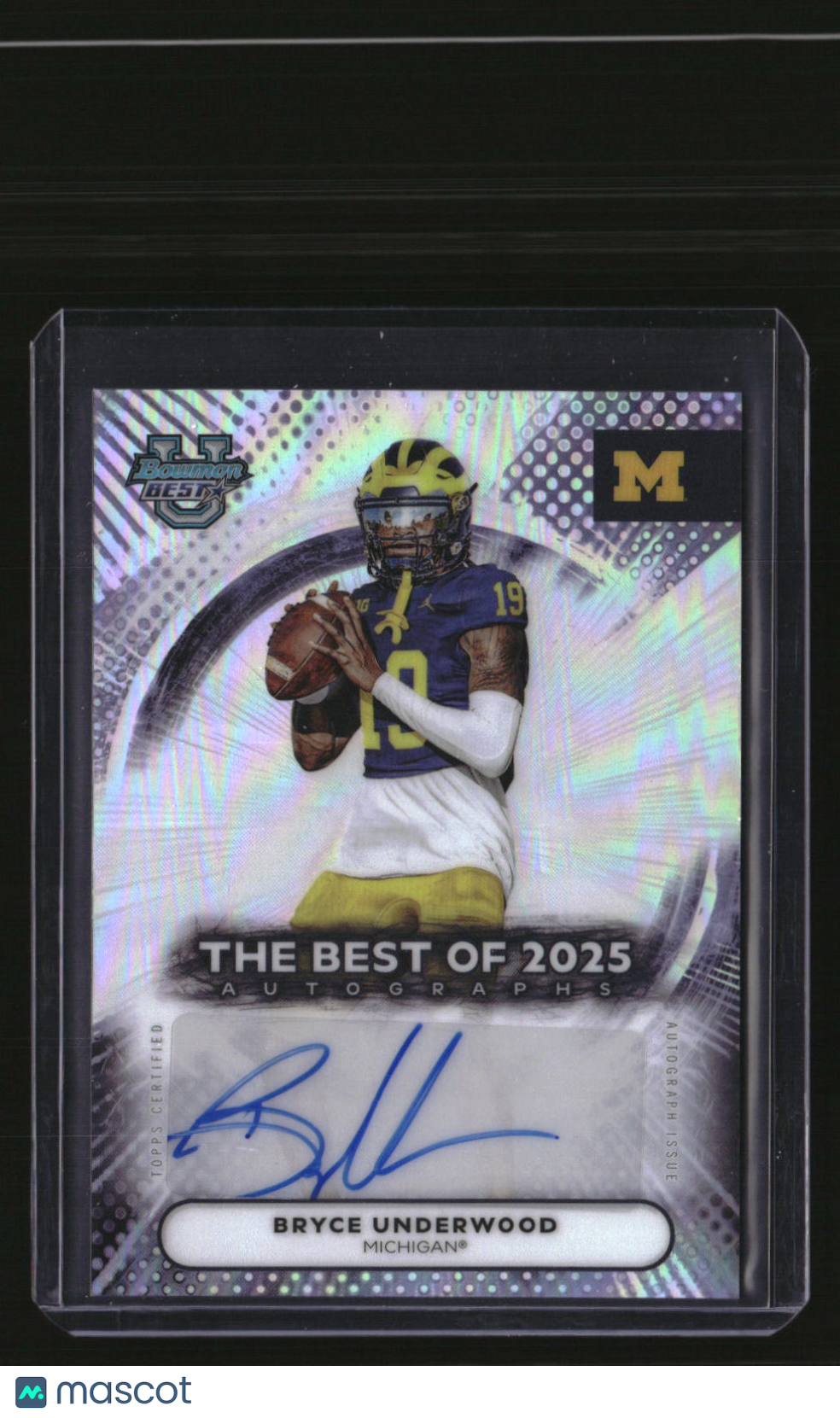 2025 Bowman University Best Bryce Underwood Best Of 2025 Autographs
