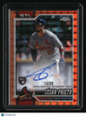 2026 Topps Chrome César Prieto Rookie Autograph Orange Geometric Refractor #/25
