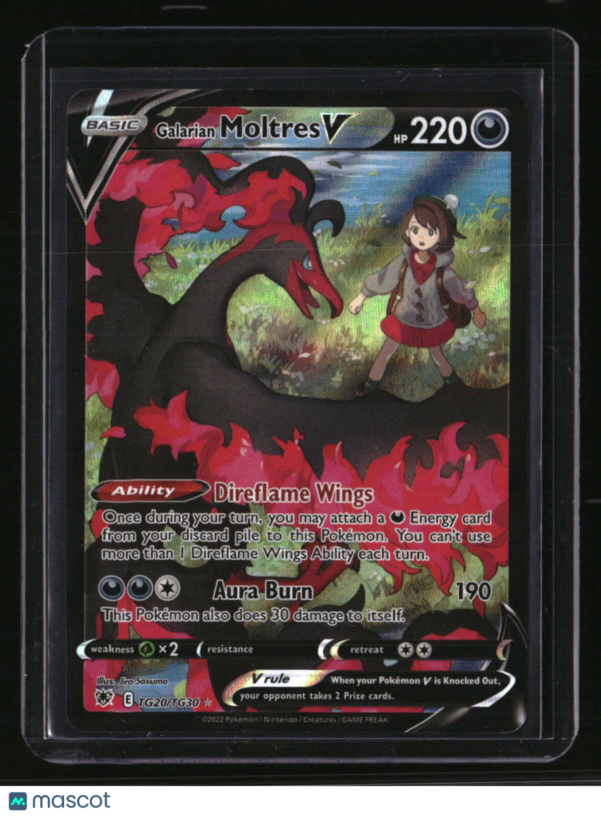 SWSH10: Astral Radiance Trainer Gallery Galarian Moltres V