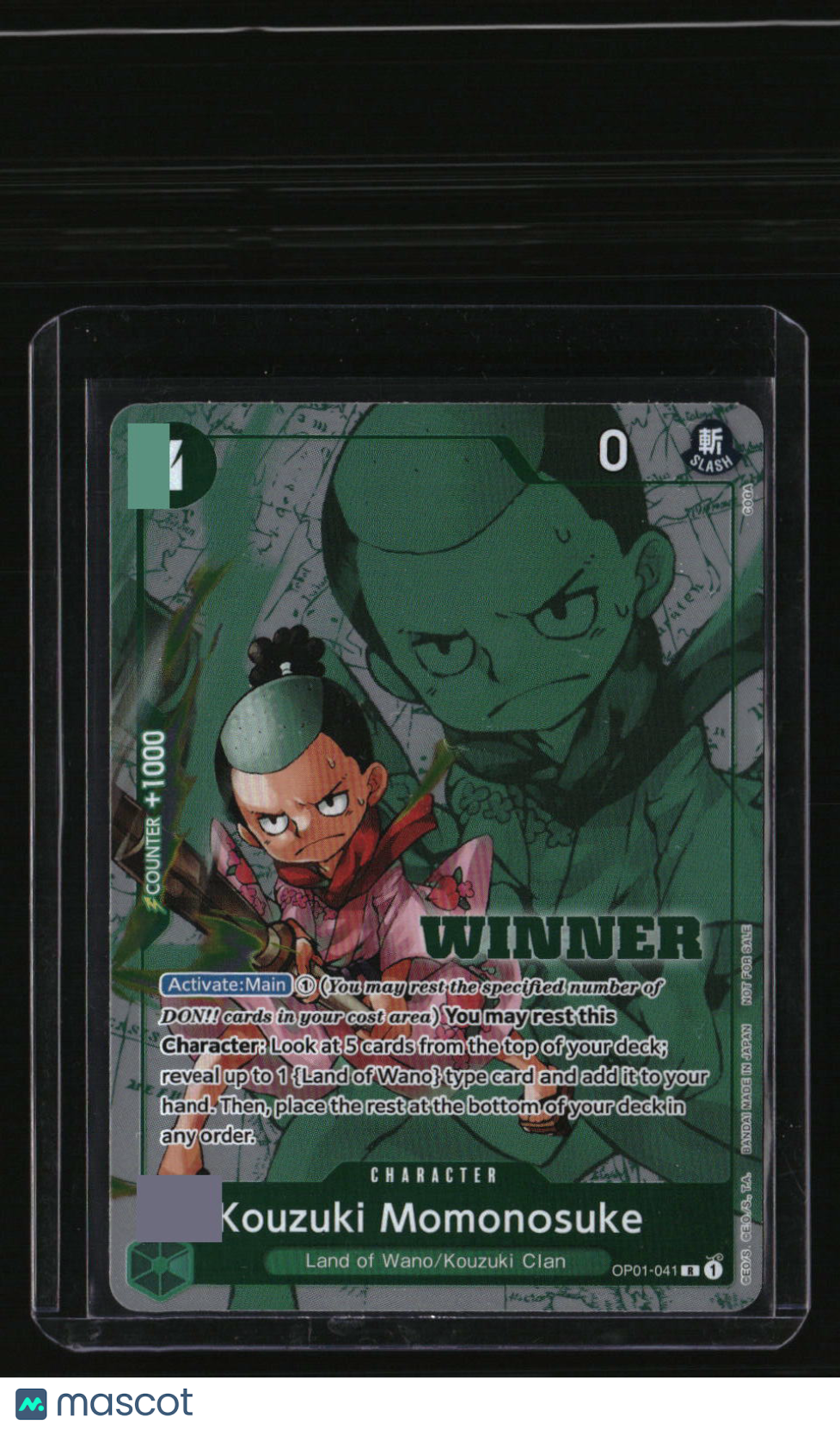 One Piece Promotion Cards Kouzuki Momonosuke (Winner Pack Vol. 7)