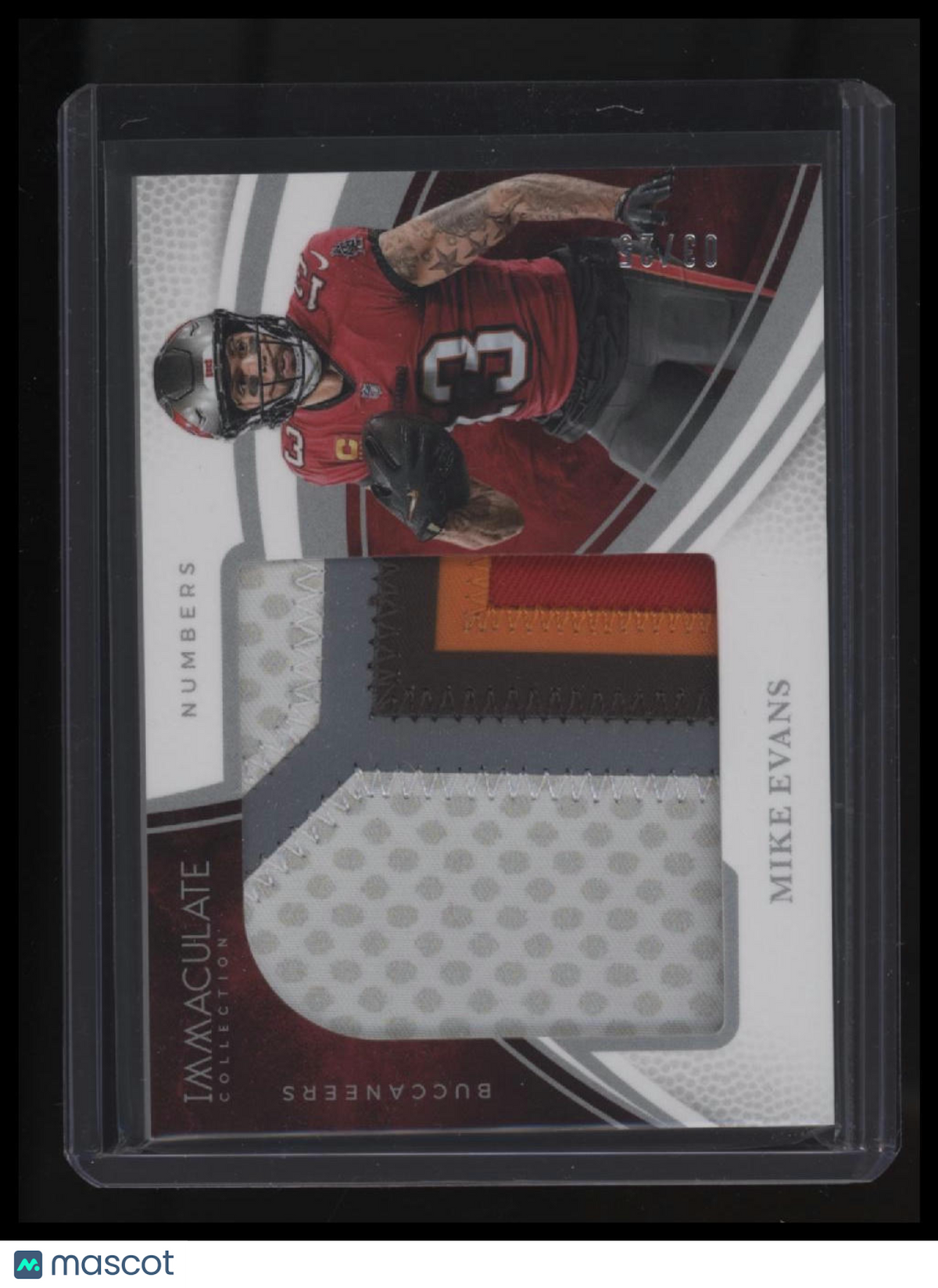 2024 Panini Immaculate Collection Mike Evans Immaculate Numbers #/25