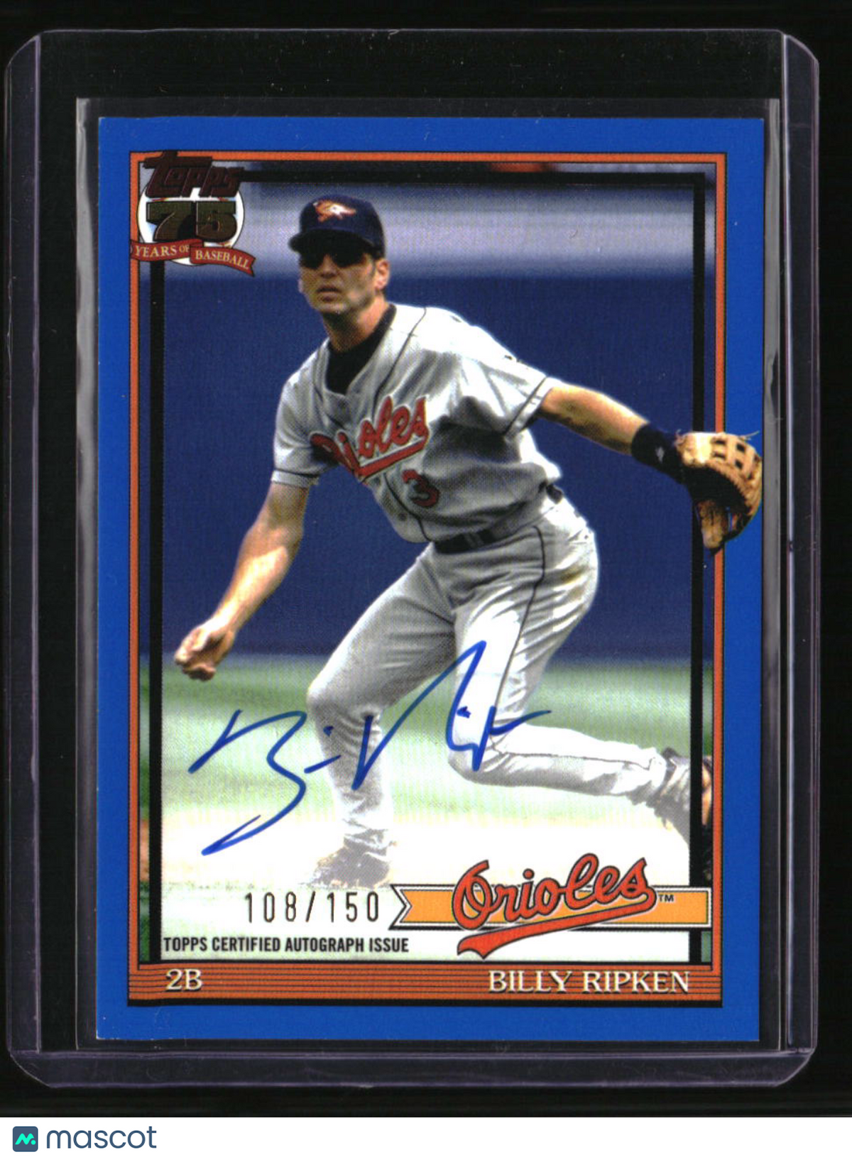 2026 Topps Billy Ripken 35th Anniversary Autographs Blue #/150