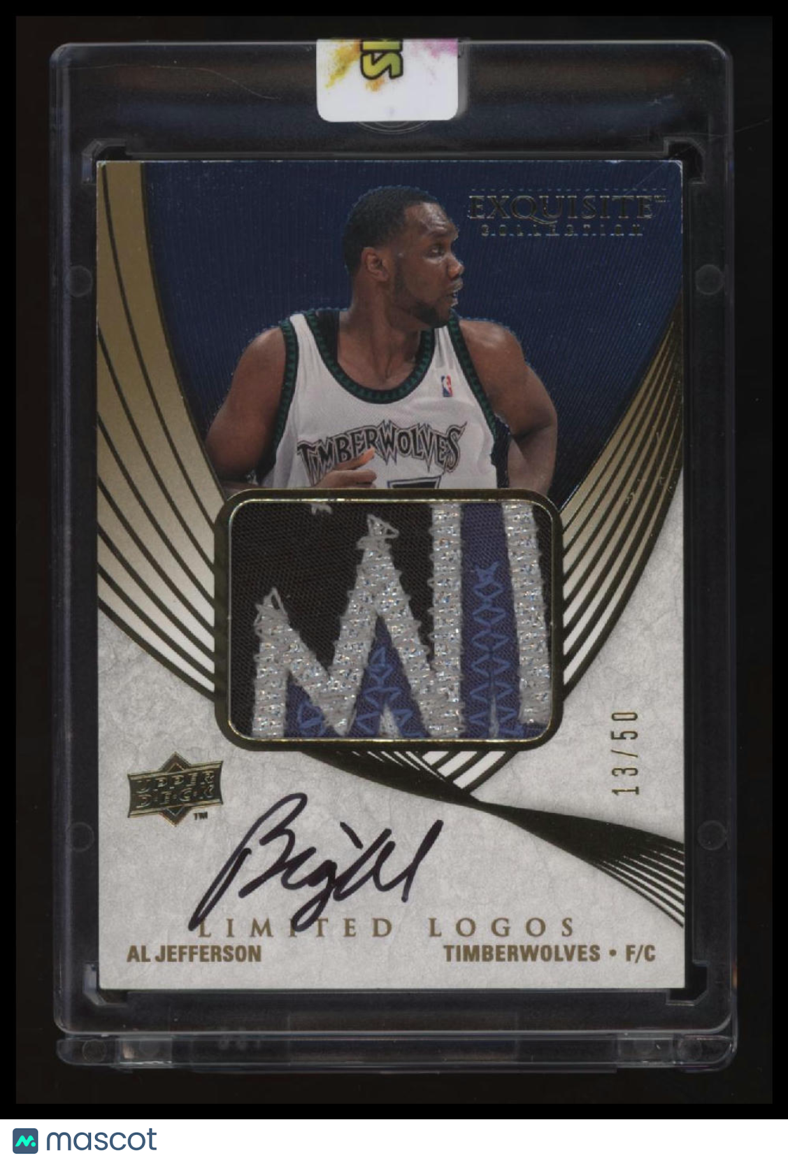 2007-08 Upper Deck Exquisite Collection Al Jefferson Limited Logos #/50