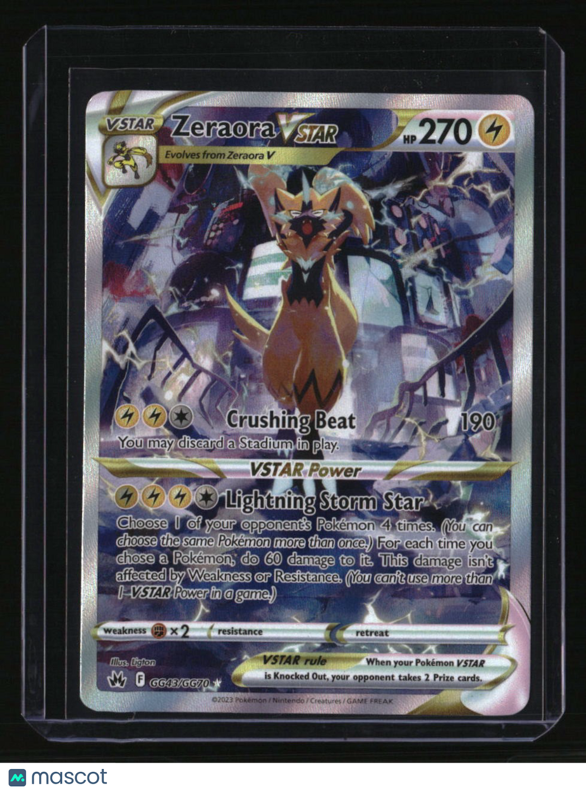 SWSH: Crown Zenith: Galarian Gallery Zeraora VSTAR