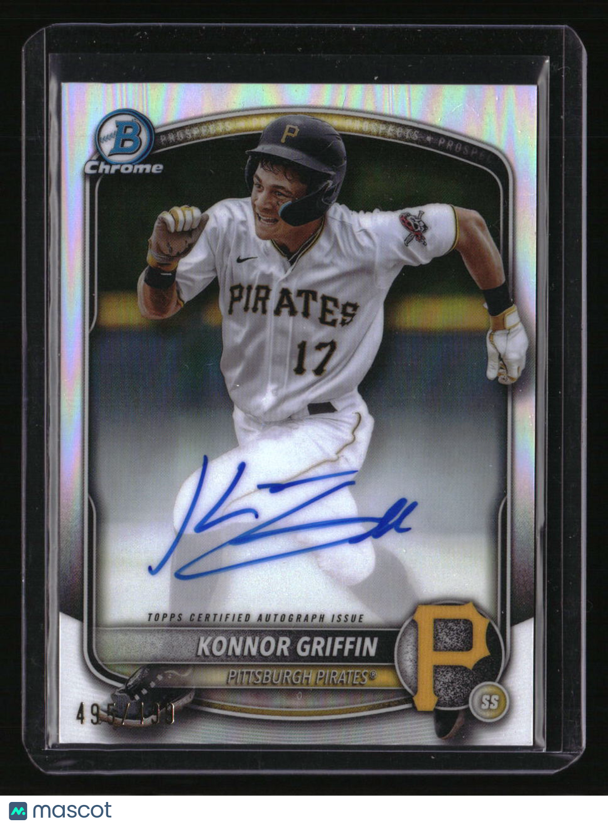 2025 Bowman Konnor Griffin Chrome Prospects Autographs Refractor #/499