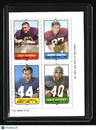 1969 Topps Johnny Roland / Craig Morton / Sam Baker / Bill Brown Four-in-One