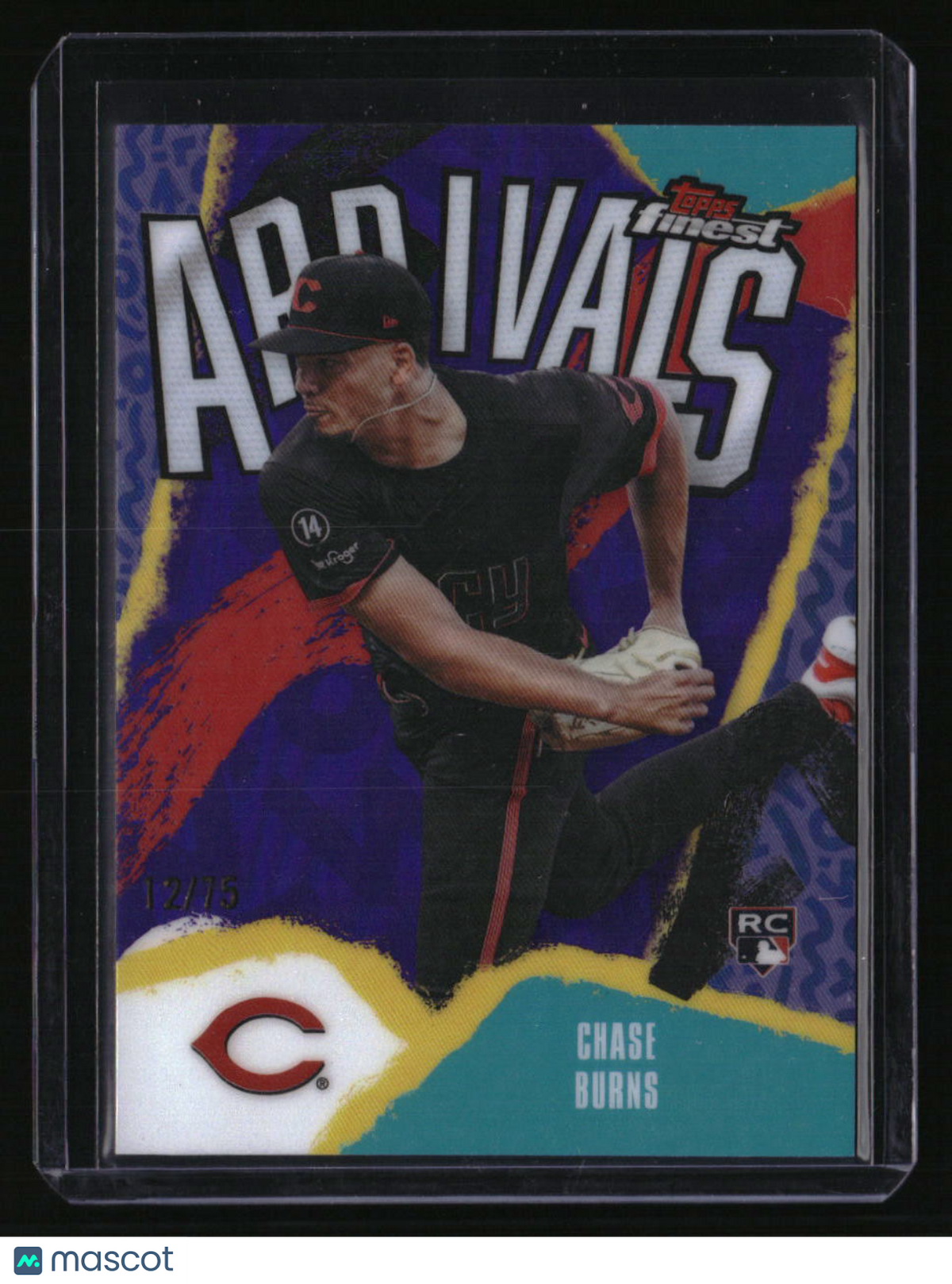 2026 Finest Chase Burns Arrivals Purple Refractors #/75