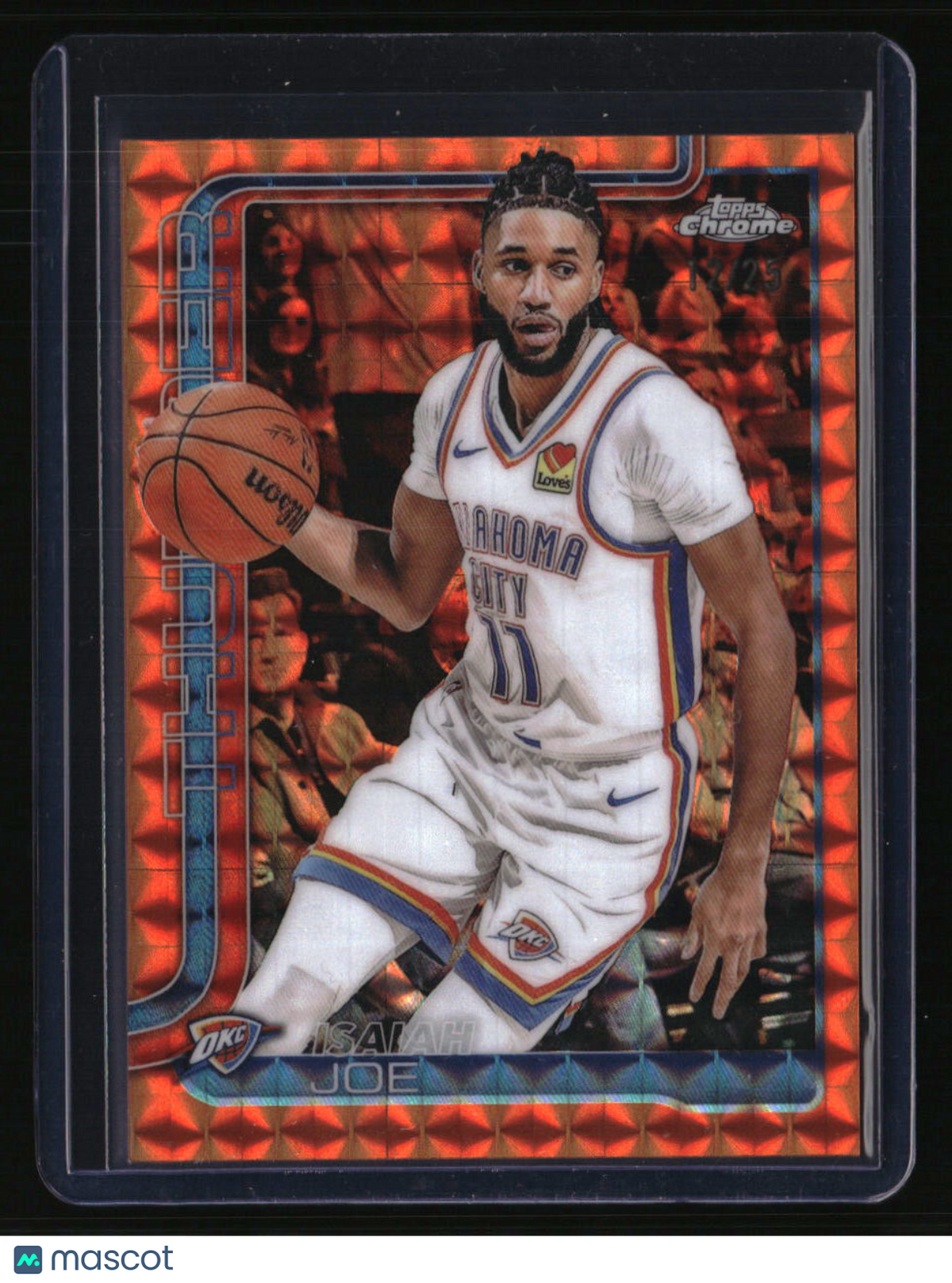 2025-26 Topps Chrome Isaiah Joe Orange Geometric Refractor #/25
