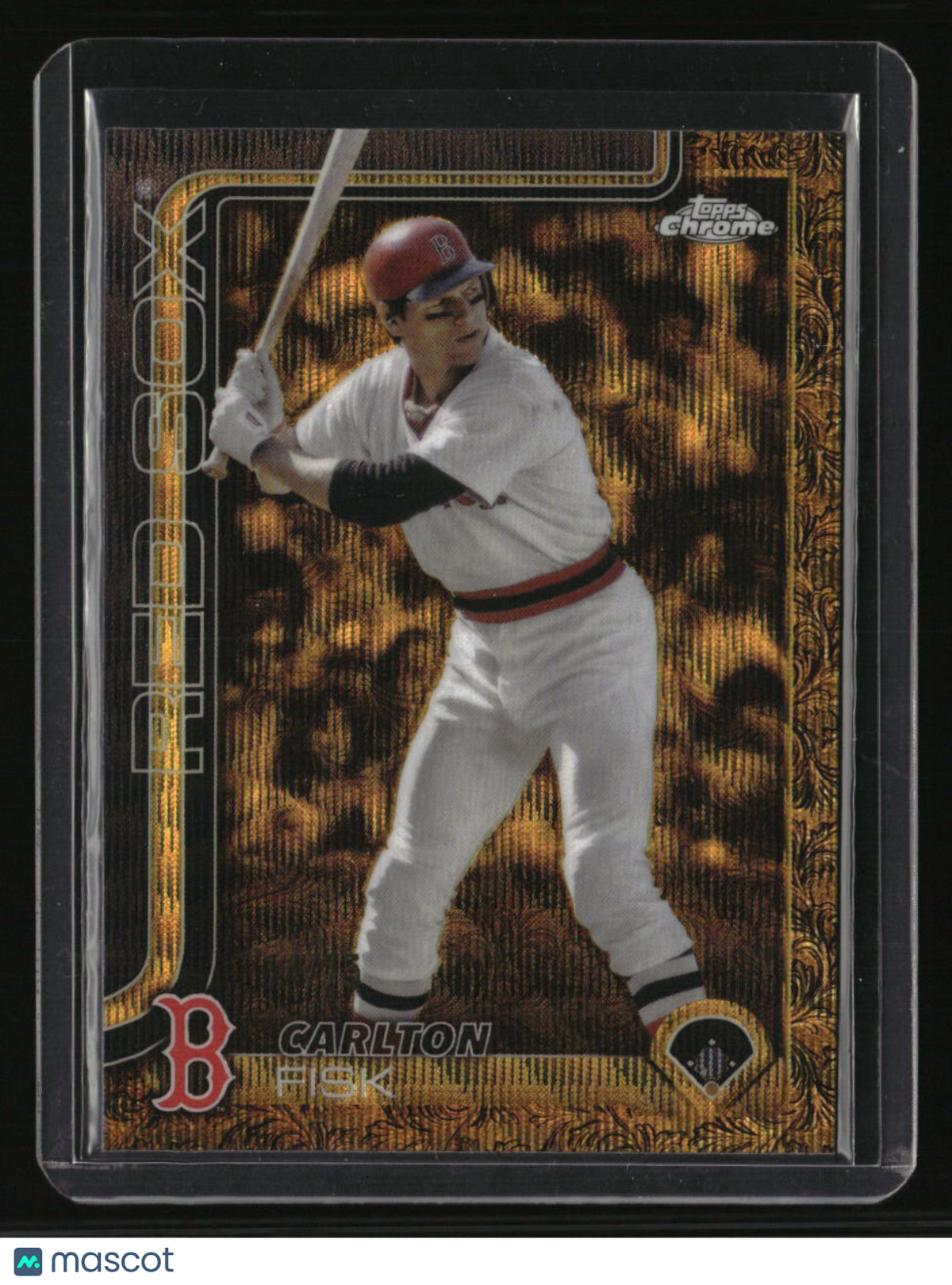 2025 Topps Gilded Collection Carlton Fisk Gold Wave Refractors #/75