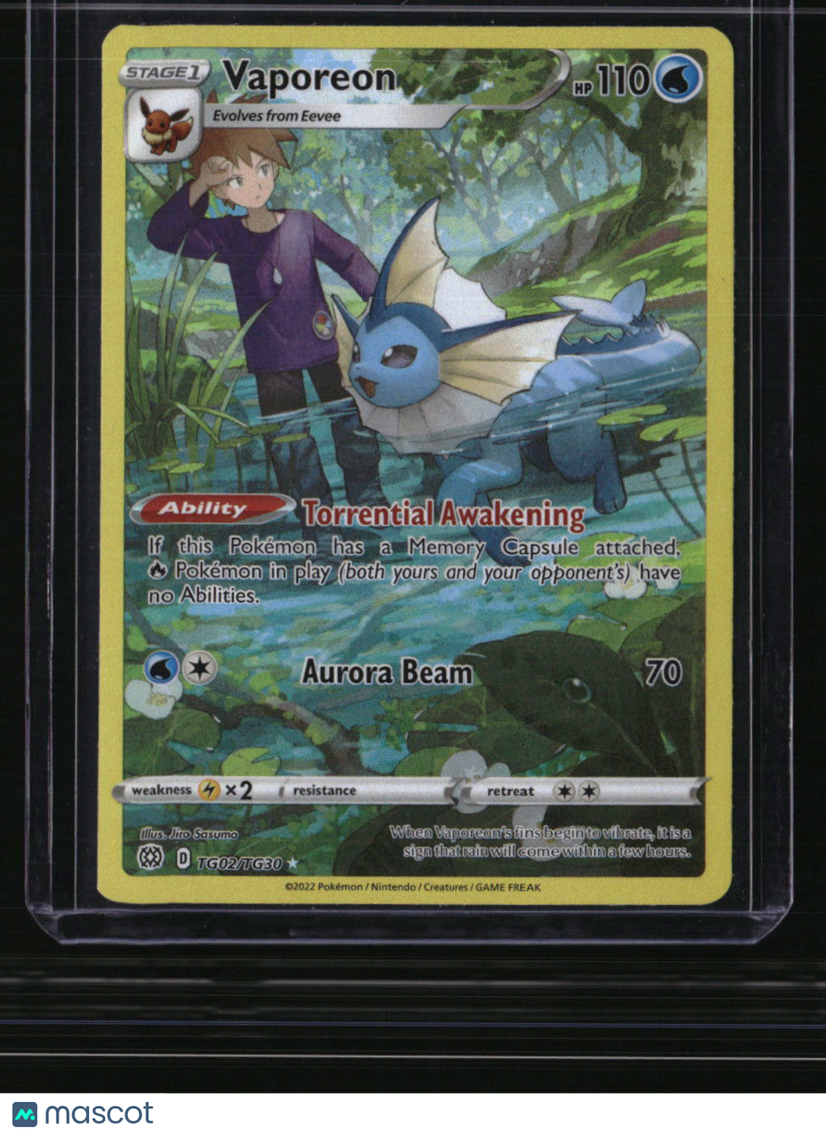 SWSH09: Brilliant Stars Trainer Gallery Vaporeon