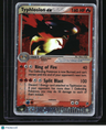 EX Sandstorm Typhlosion ex w/ Swirl on Bottom Border