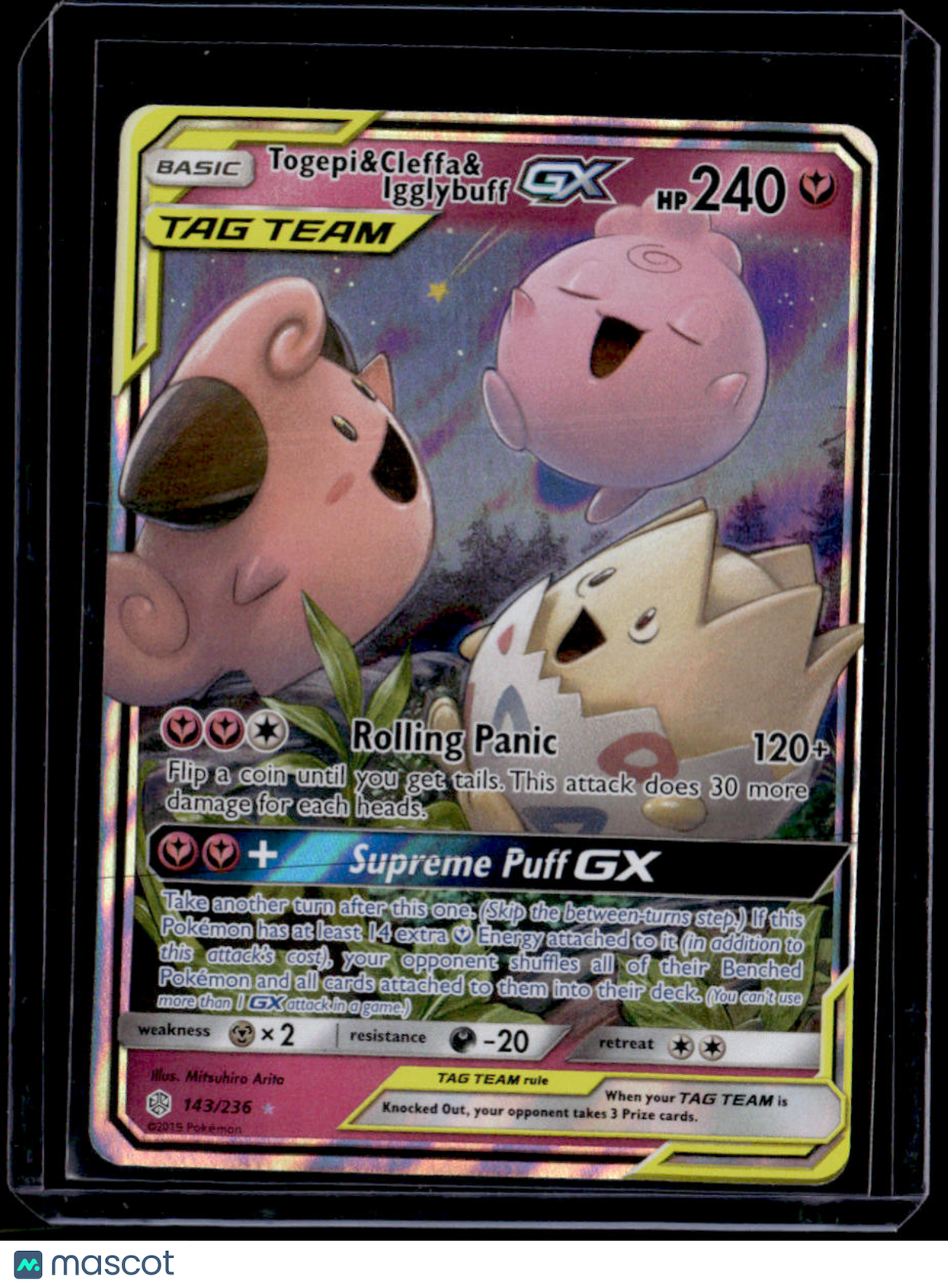 SM - Cosmic Eclipse Togepi & Cleffa & Igglybuff GX