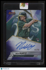 2025 Bowman's Best Nick Kurtz Best of 2025 Autographs Purple Refractors #/75
