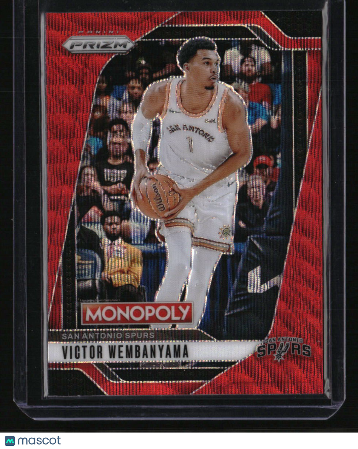 2024-25 Panini Prizm Monopoly Victor Wembanyama Red Prizms