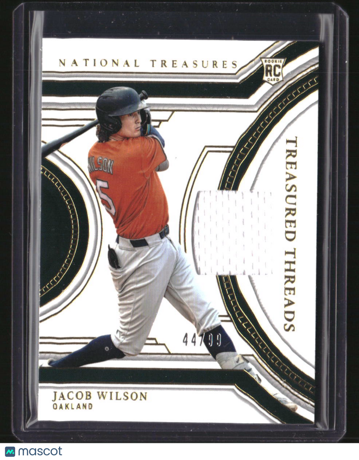 2024 Panini National Treasures Jacob Wilson Treasured Threads #/99