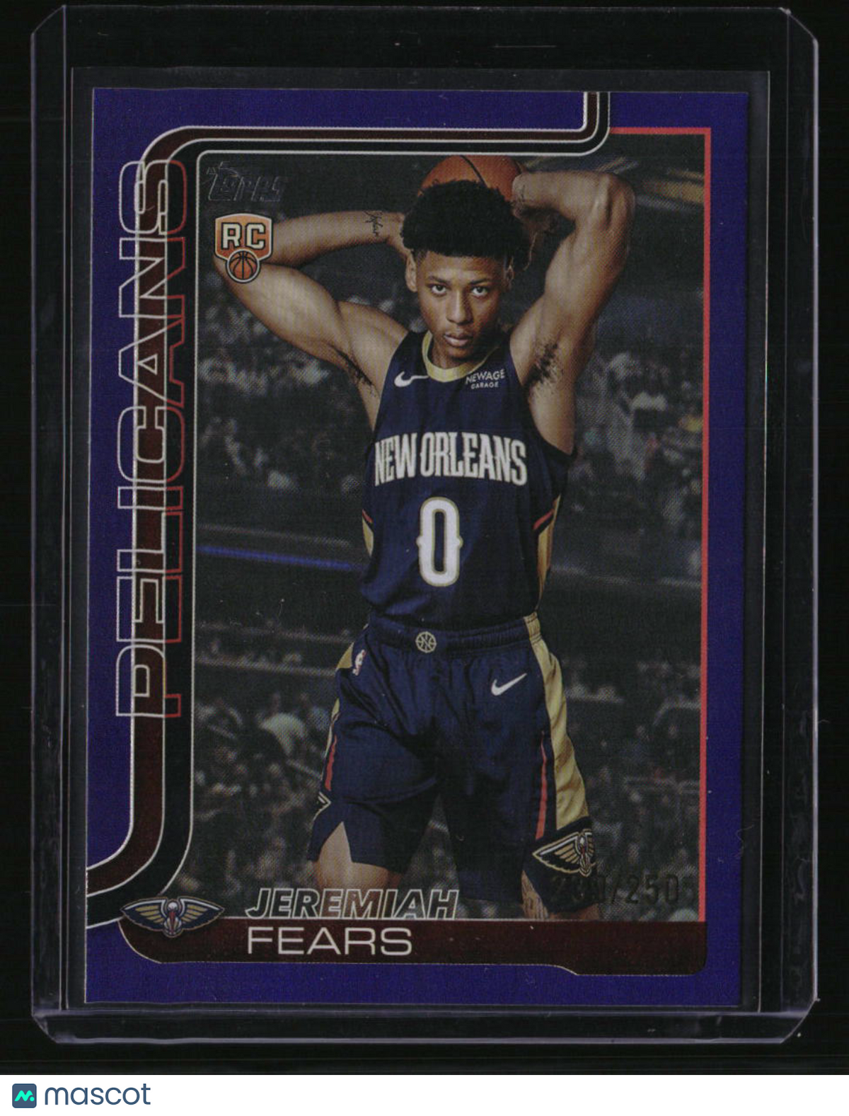 2025-26 Topps Jeremiah Fears Purple Holo Foil #/250