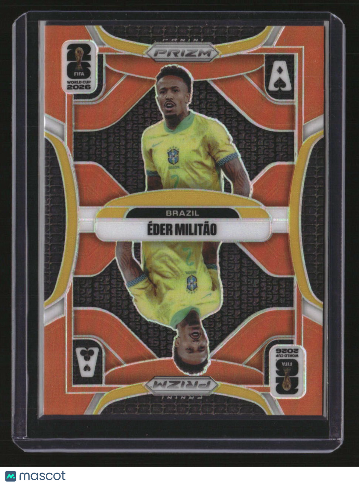 2026 Panini Prizm FIFA World Cup Eder Militao Aces Orange Prizm #/25
