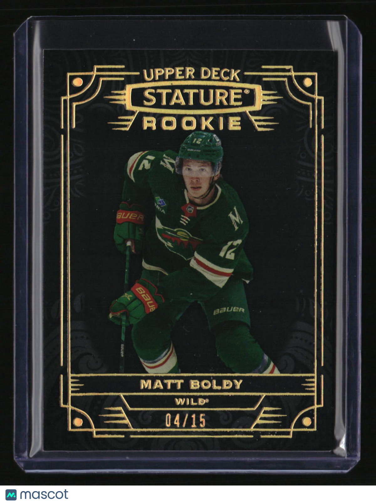2022-23 Upper Deck Stature Matt Boldy Black #/15