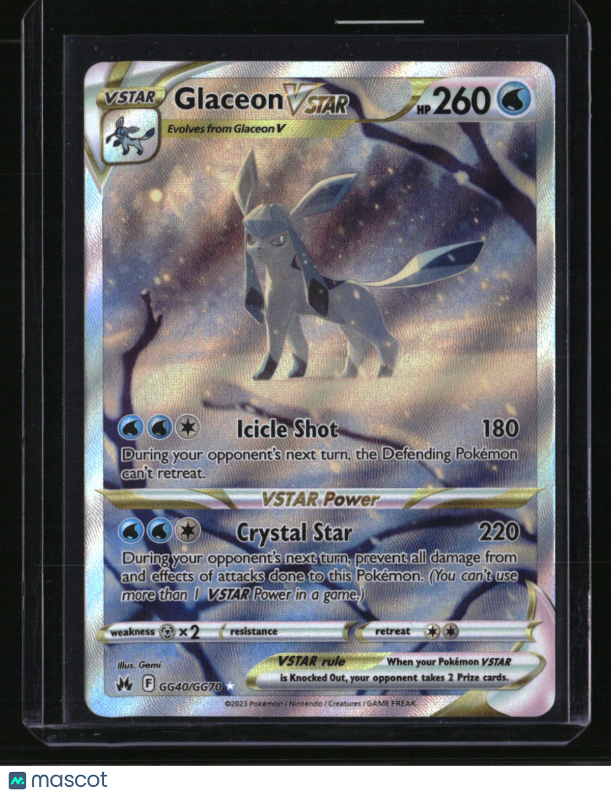 Crown Zenith: Galarian Gallery Glaceon VSTAR