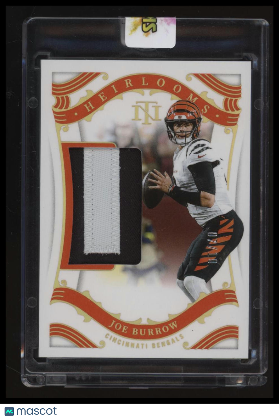 2025 Panini National Treasures Joe Burrow Heirlooms Holo Gold #/10