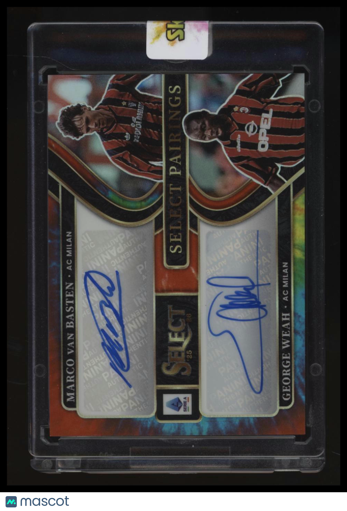 2025-26 Select Serie A Marco Van Basten/George Weah Select Pairings Tie-Dye #/10