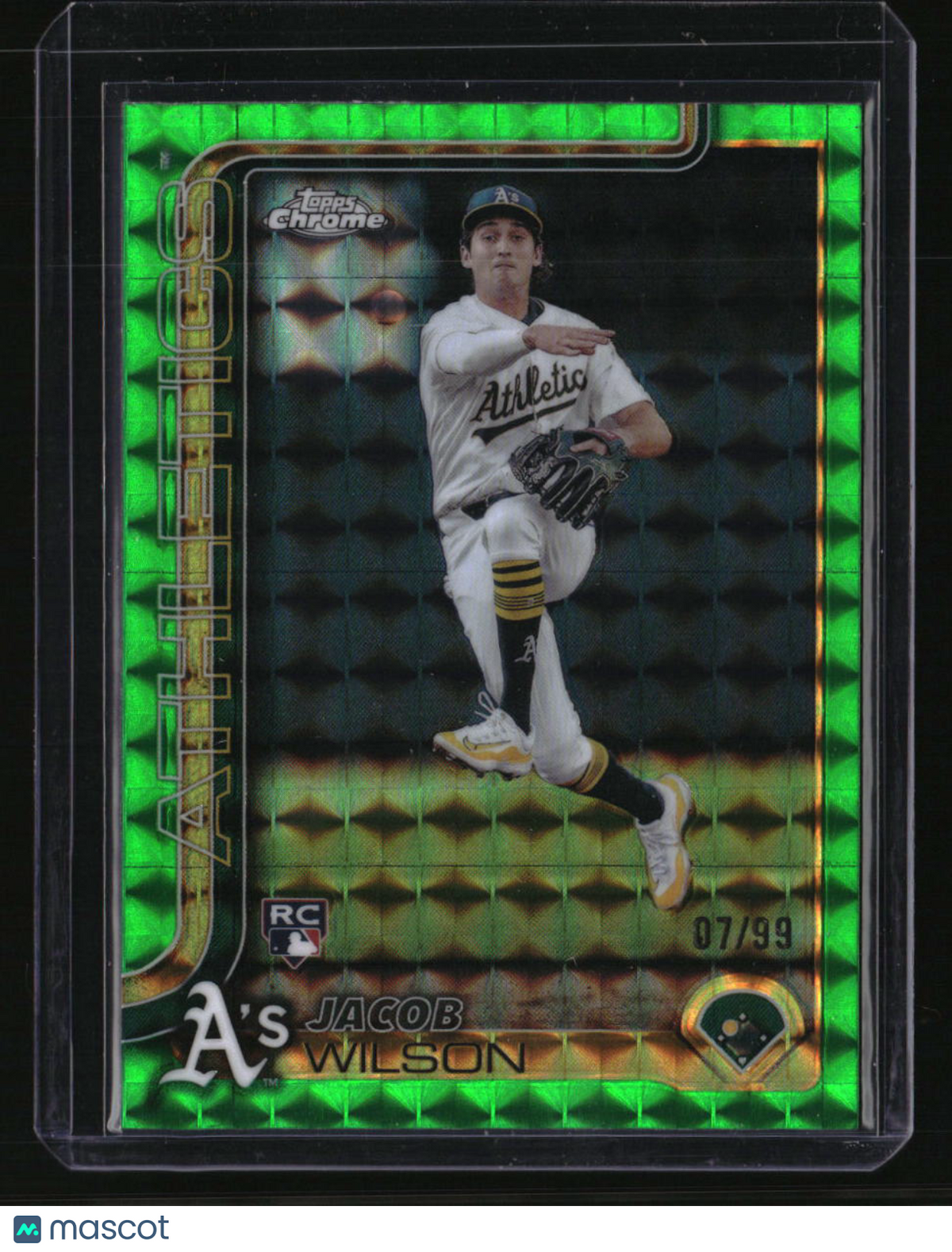 2025 Topps Chrome Jacob Wilson Green Geometric Refractors #/99