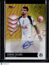 2025-26 Finest UEFA Dominic Solanke Base Autographs Gold Wave Refractor #/50
