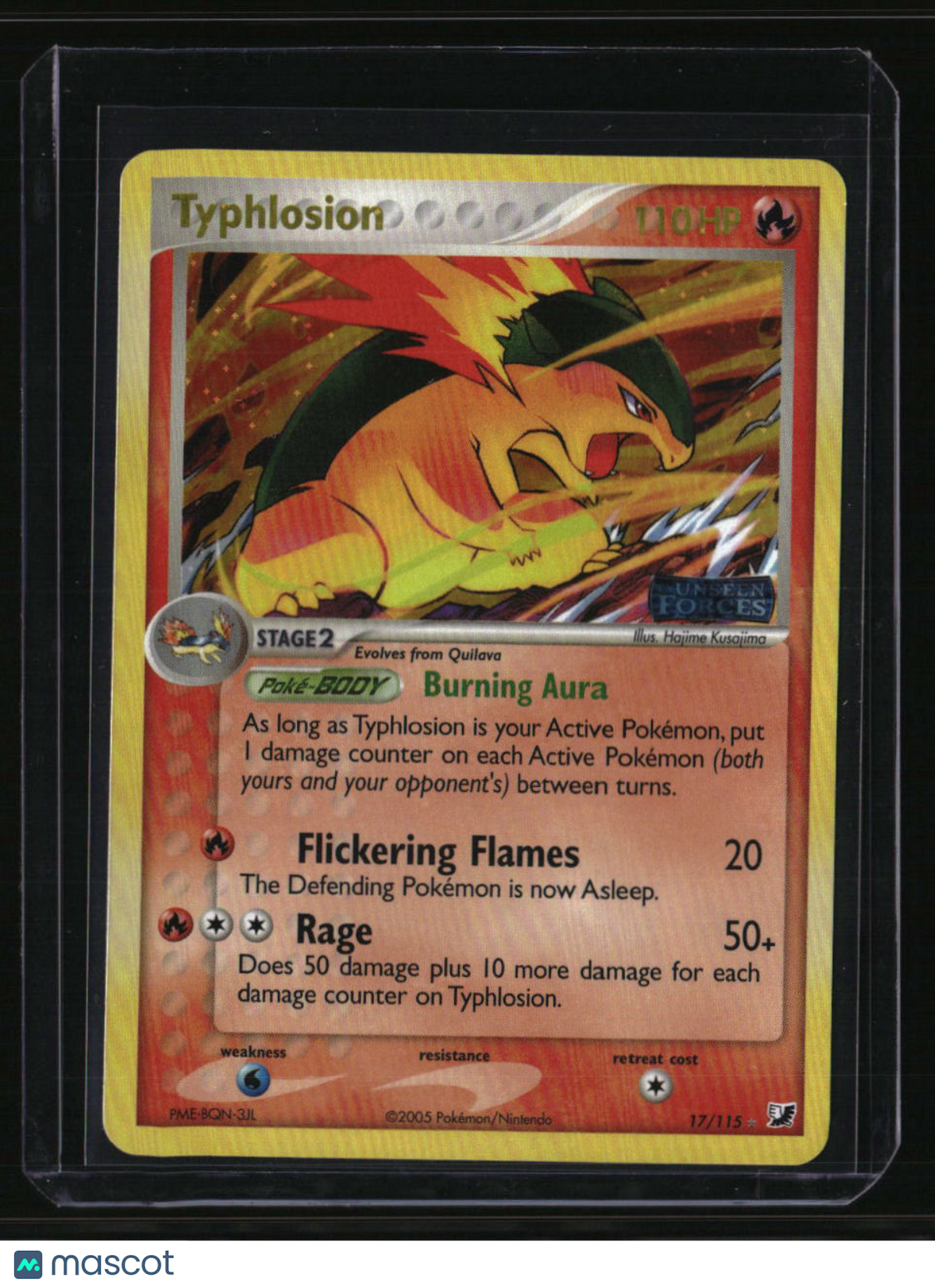 EX Unseen Forces Typhlosion Reverse Holo