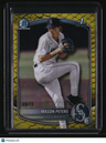 2025 Bowman Draft Mason Peters Chrome Yellow Reptilian Refractor #/75