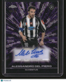 2025-26 Topps Chrome UEFA CC Alessandro Del Piero Auto Black/Purple Lazer #/75