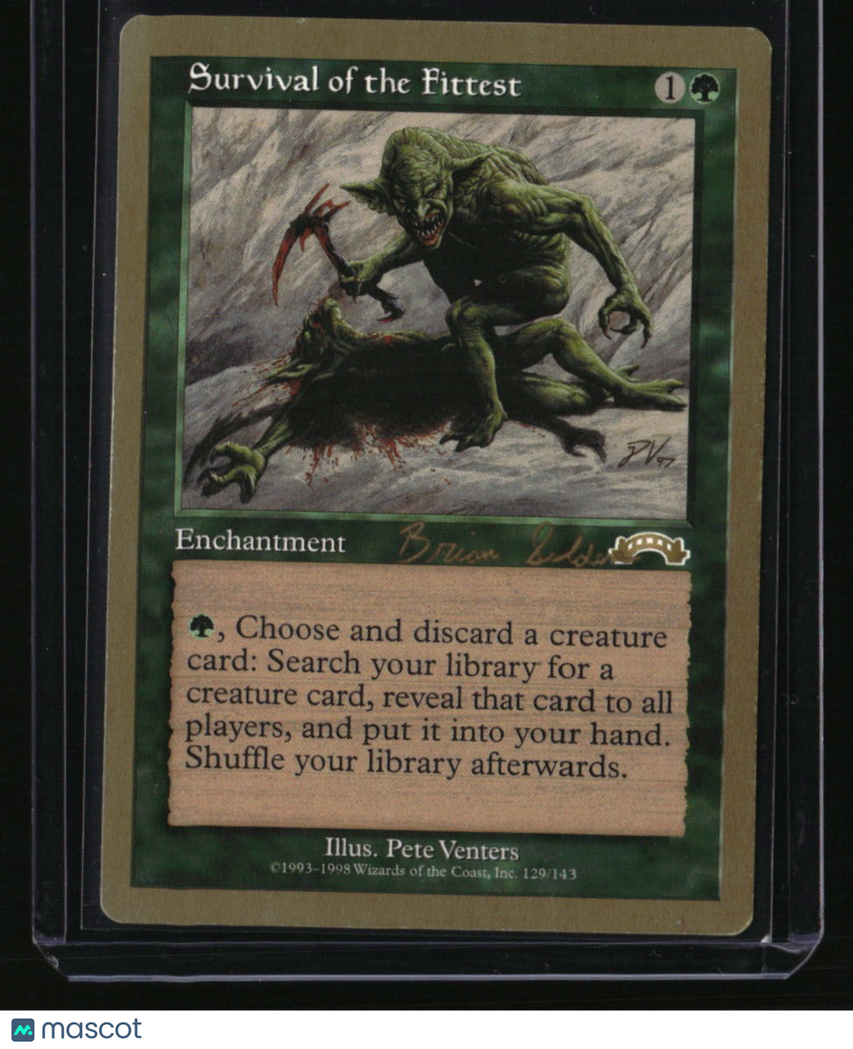 World Championship Decks Survival of the Fittest 1998 Brian Selden (EXO)