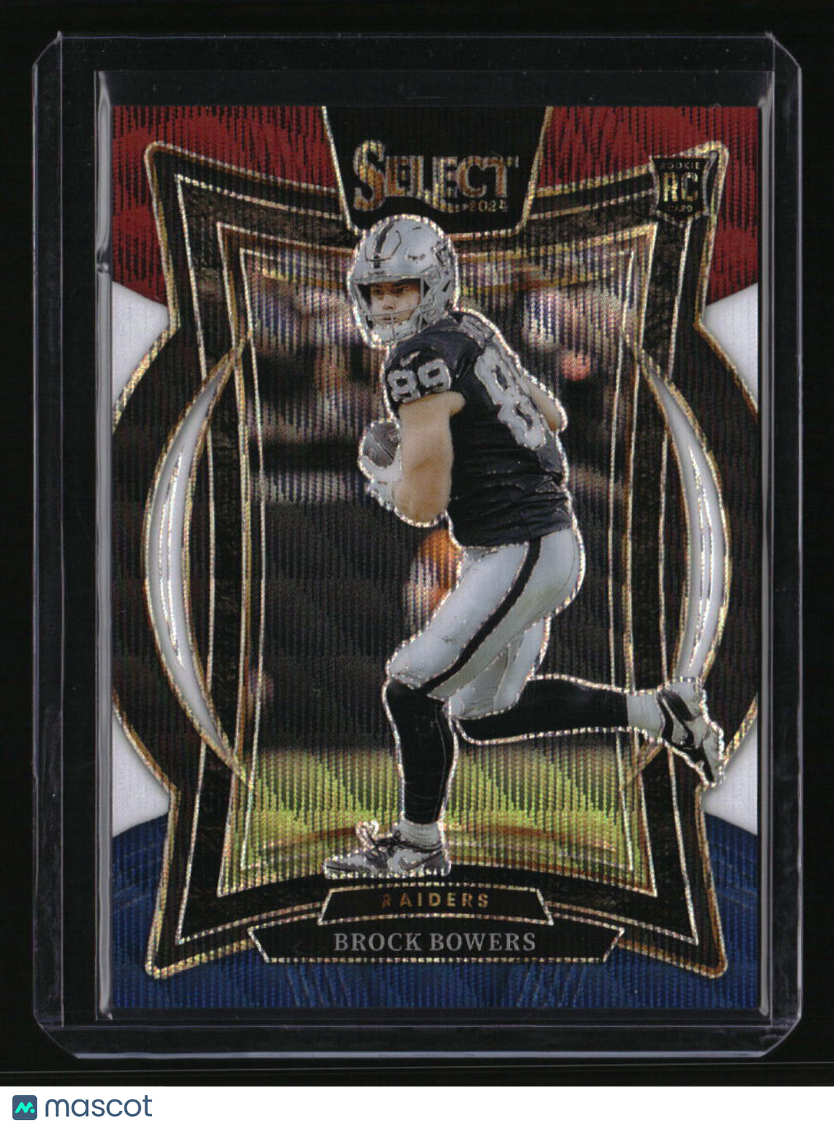 2024 Panini Select Brock Bowers Tri-Color Prizm #/299