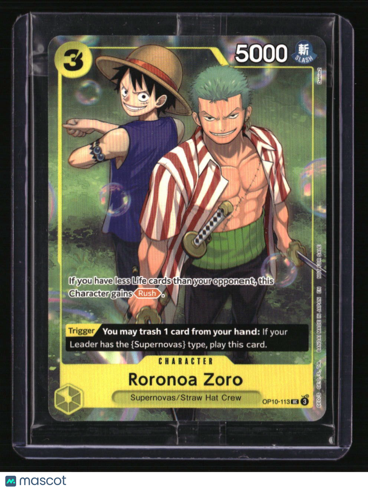 One Piece Promotion Cards Roronoa Zoro (Learn Together Deck Set Sail)