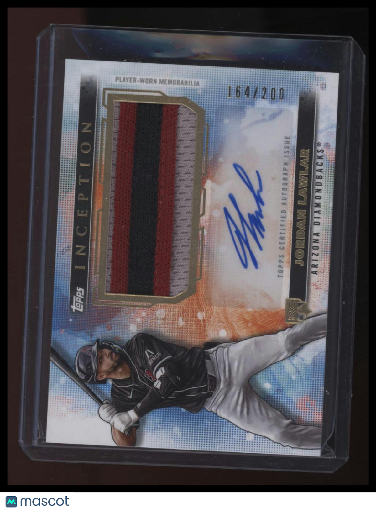2024 Topps Inception Jordan Lawlar Autographed Patch #/200