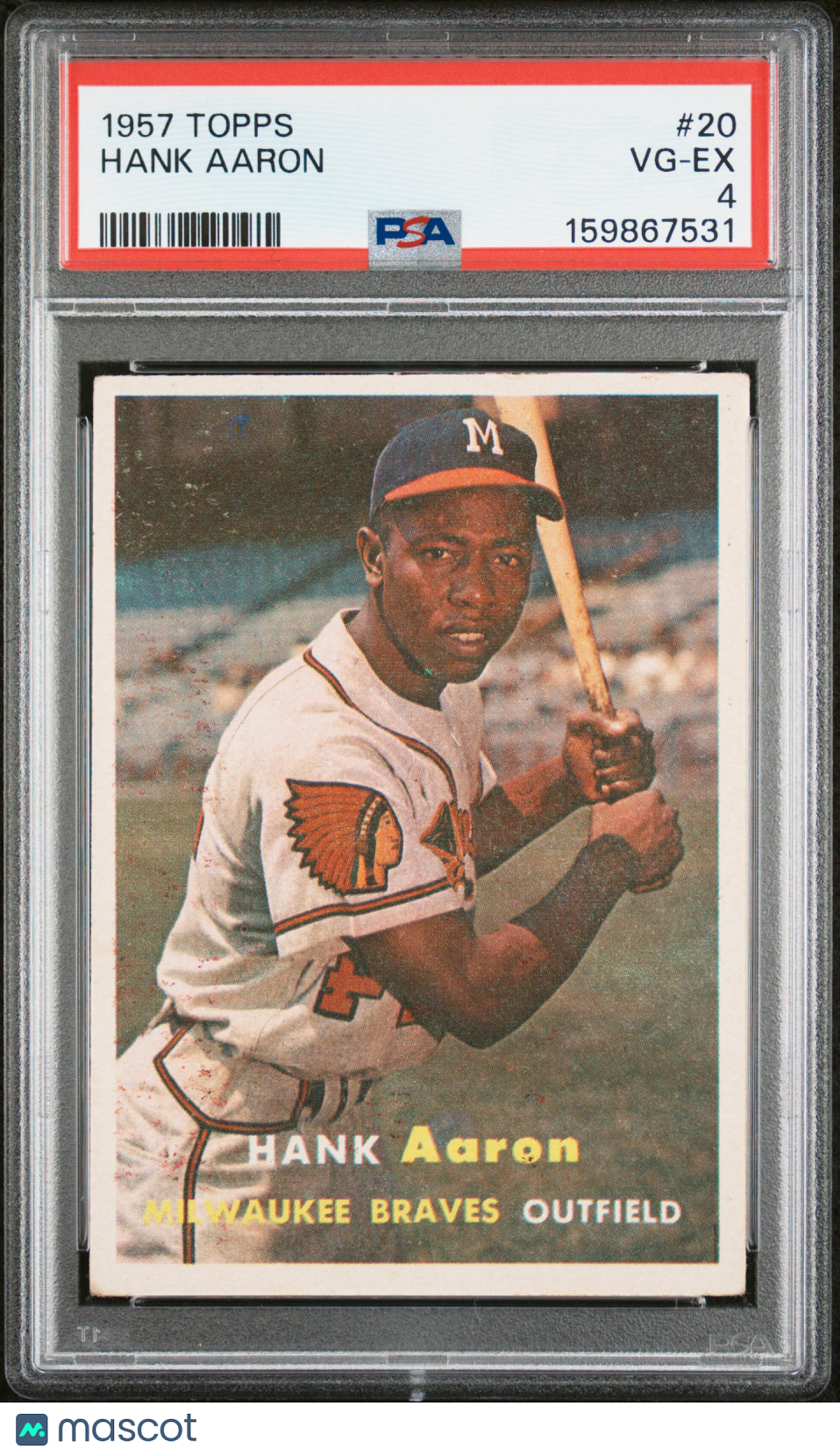 1957 Topps Hank Aaron PSA 4