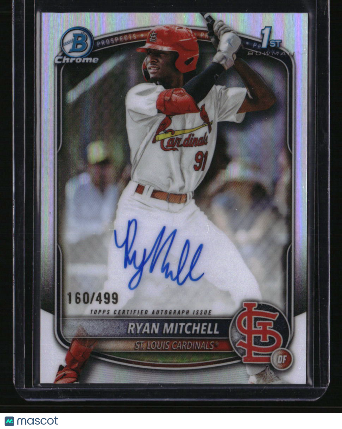 2025 Bowman Draft Ryan Mitchell Chrome Prospect Autographs Refractor #/499