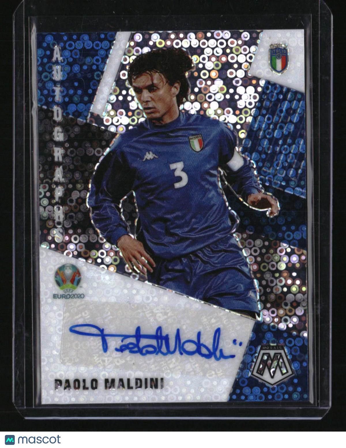 2021 Panini Mosaic UEFA EURO Paolo Maldini Autographs Mosaic Circles