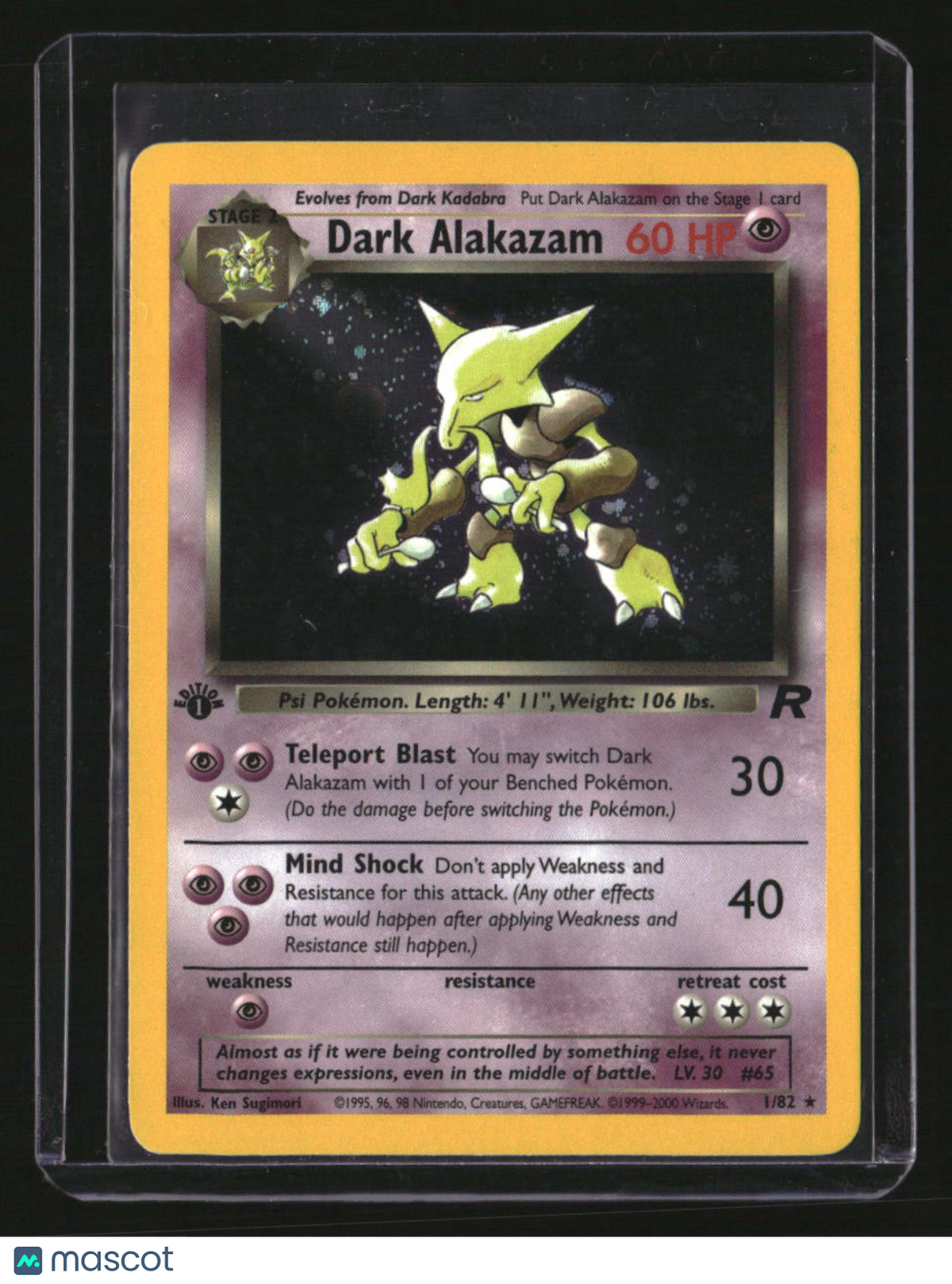 Team Rocket Dark Alakazam (1) 1st Ed 10002586