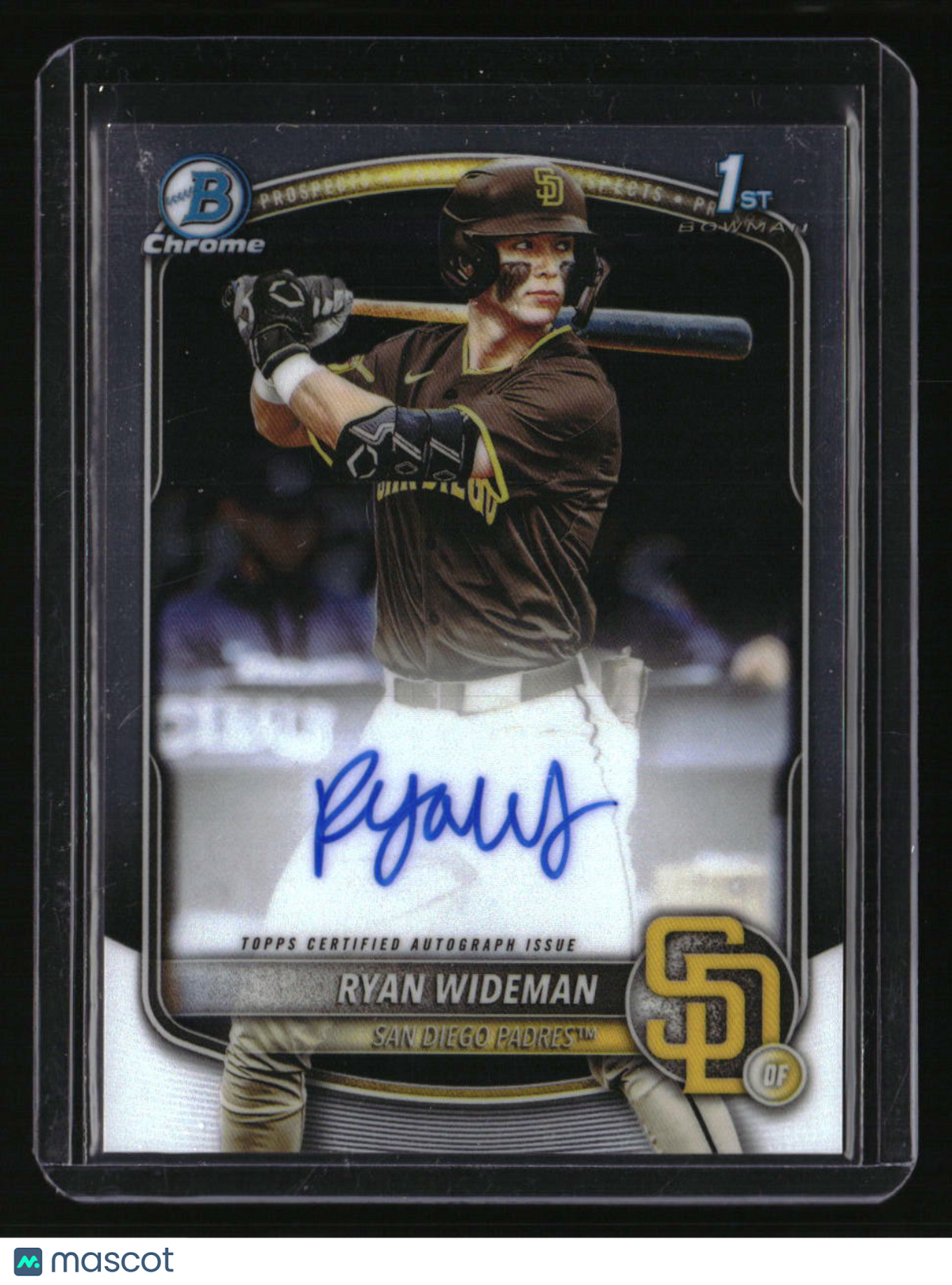 2025 Bowman Draft Ryan Wideman Chrome Prospect Autographs