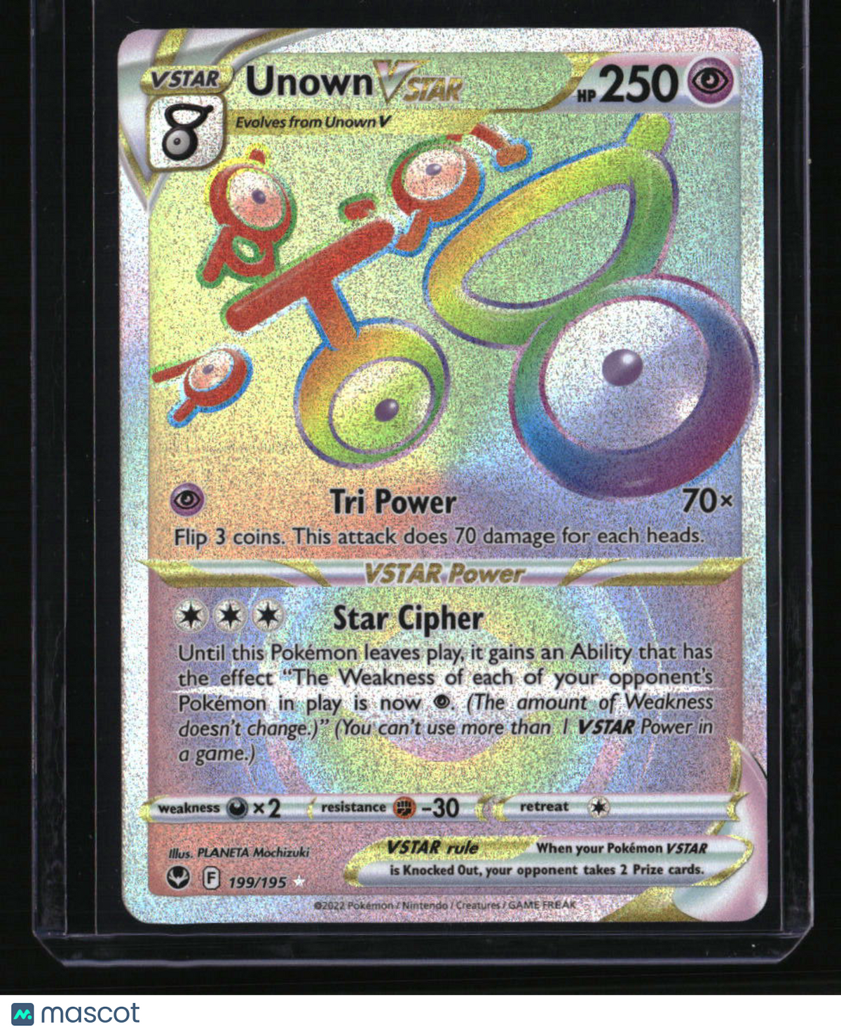 SWSH12: Silver Tempest Unown VSTAR (Secret)