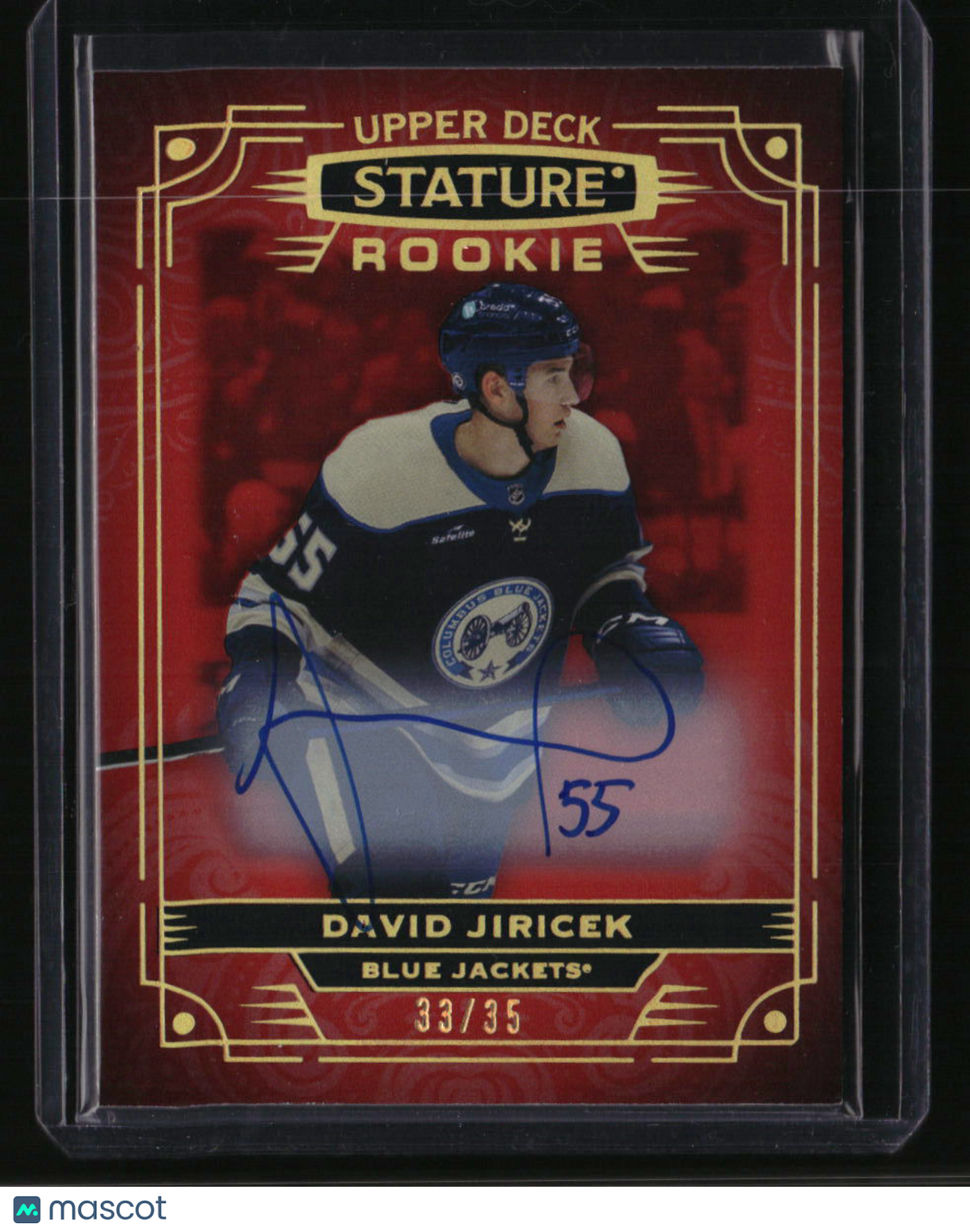 2022-23 Upper Deck Stature Update I: David Jiricek Autographs Red #/35