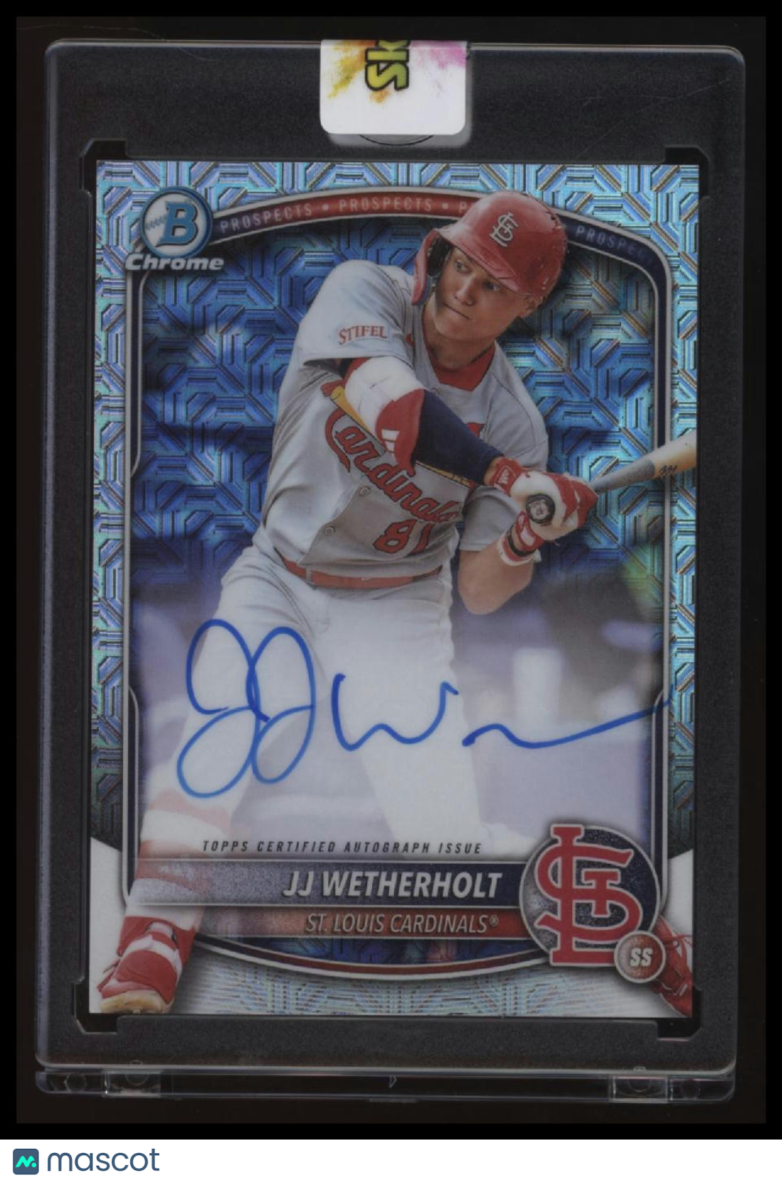 2025 Bowman JJ Wetherholt Chrome Prospect Autographs Mojo Refractor