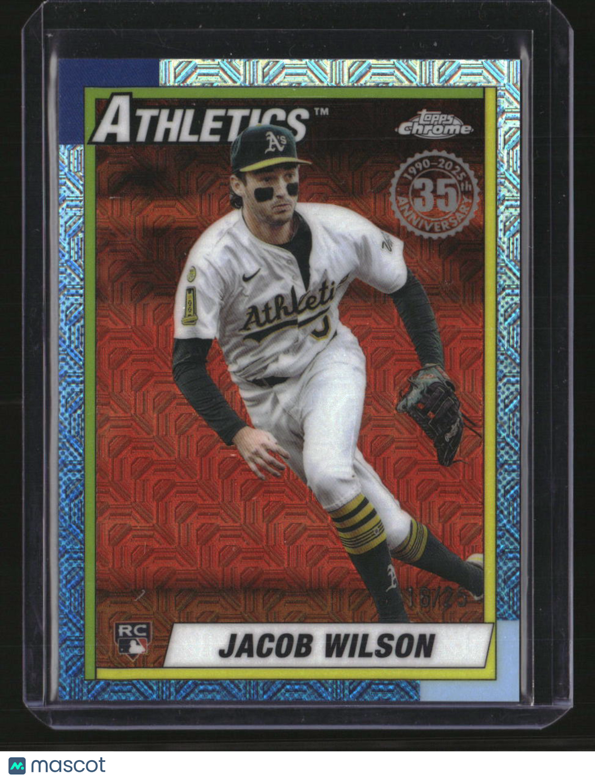 2025 Topps Update Jacob Wilson Chrome Silver Pack Orange #/25